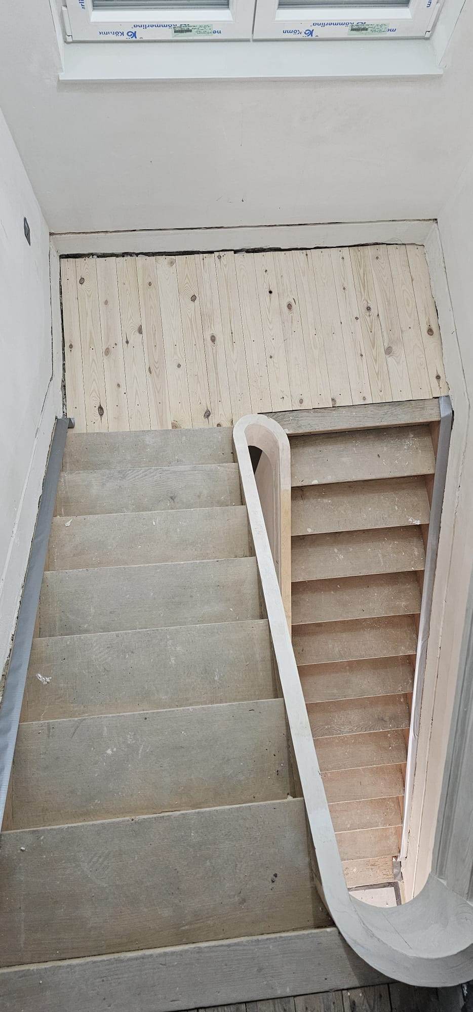 Escalier quart tournant avant rénovation